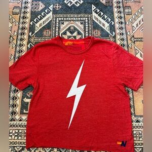 Aviator Nation BOLT BOYFRIEND TEE - size Small